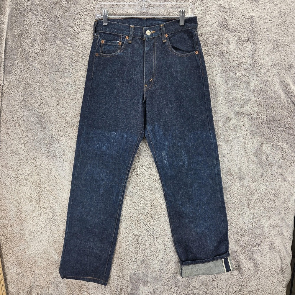 VTG Levis 502 Jeans Mens Blue Selvedge LVC Dark Wash Made in Japan Fits 29x30